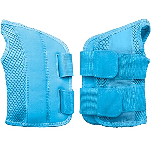 NuCamper Wrist Brace for Carpal Tunnel Night Wrist Support Left Hand Blue | Wrist Splint for Men Women, Tendonitis Arthritis Pain Relief,Adjustable Compression Hand Braces, Sleeping, Office Work Typing
