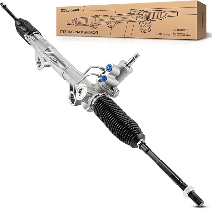 Torchbeam Hydraulic Steering Rack & Pinion Assembly Fit for 2002-2005 Ram 1500 RWD, 2006 Ram 1500 RWD Extended Crew Cab, 2003-2006 Ram 2500/Ram 3500 RWD, Only for RWD, Replaces OEM 26-2141