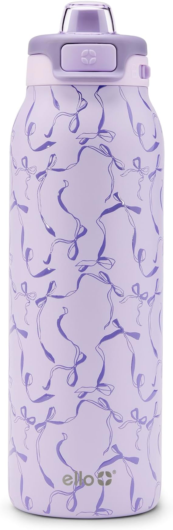 Ello Pop & Fill Insulated Stainless Steel Water Bottle with Quick Fill Lid, Leakproof Locking, Sip or Chug Spout, BPA-Free, Double Wall Vacuum Insulated for Sports, Travel & School- 22oz / 32oz / 40oz
