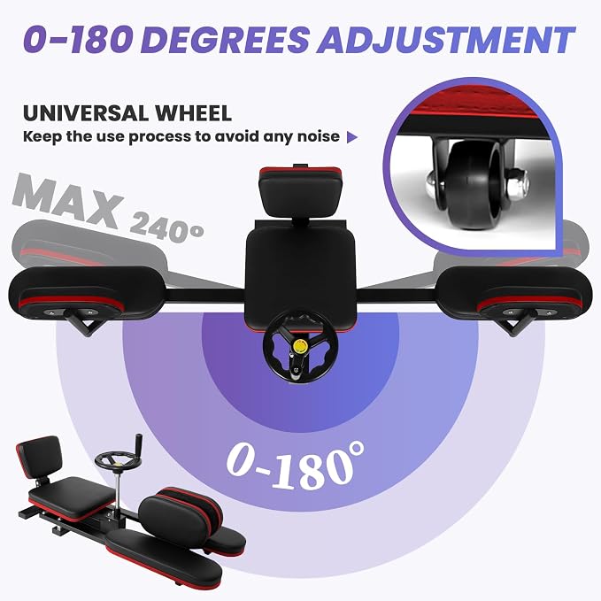 Professional Leg Stretcher, 500LBS Heavy Duty Split Machine, Industrial-Grade Stretching Equipment for Gym, Ballet, Gymnastics & Yoga Training