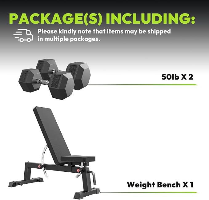 HANDBODE Adjustable Weight Bench, 1500 lb Incline Workout Bench, Home Gym | 0 To 85 Degree Backrest, Three Seat Angles, Steel Frame, Wheels And Handle, Foldable Storage, Chest Presses, Dumbbell Rows