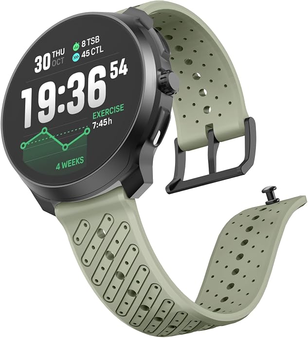 Watch Band for Suunto Race 2/Vertical 2/Run/S/9 Peak/Pro/5 Peak | Soft Silicone 22mm Replacement Bands for Vertical/Race/9 Peak Pro