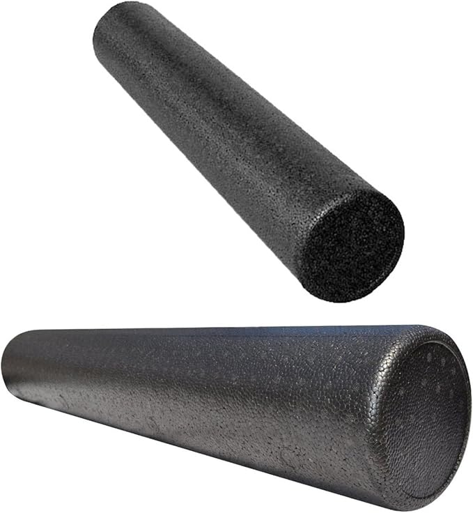 Round Foam Roller Pilates Roller High Density Column Exercise Roller Muscle Massage Block Lightweight PP Sturdy Construction Suitable for