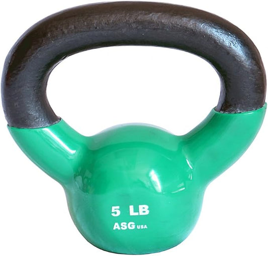 Ader Vinyl Kettlebell 5, 8, 10, 12, 15, 18, 20, 25, 30, 35, 40, 45,50 Lb