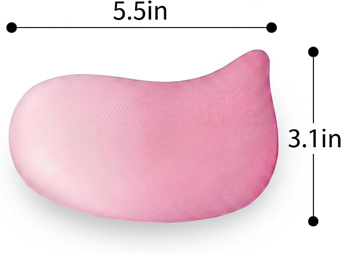 Pink Mouse Wrist Rest, Ergonomic Memory Foam Wrist Support | Non-slip base and soft memory foam provide lasting comfort for work, study, gaming, and everyday computer use.