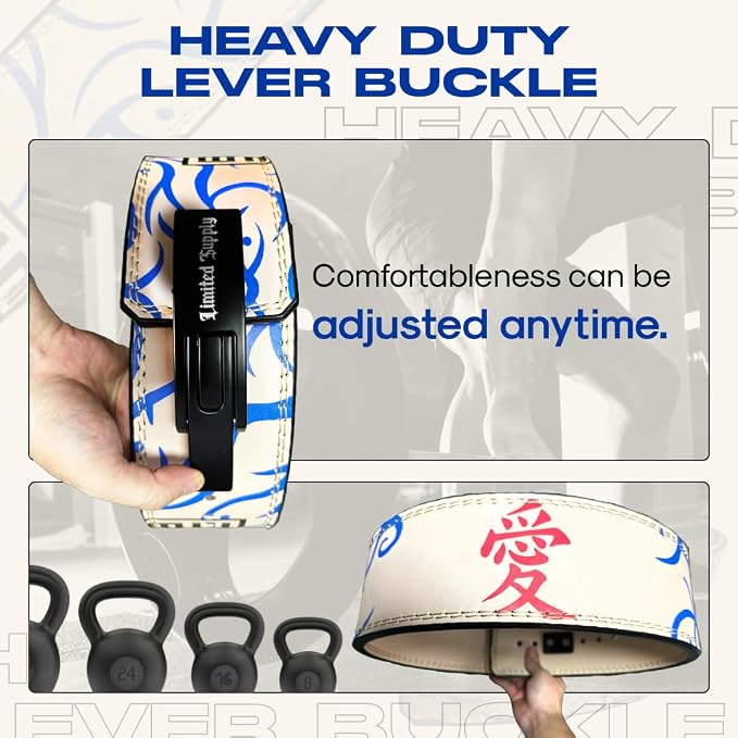 Anime Lever Belt, Weight Lifting Belt, Heavy Duty Powerlifting Weightlifting Gym Belt for Deadlifts Squats Back Support