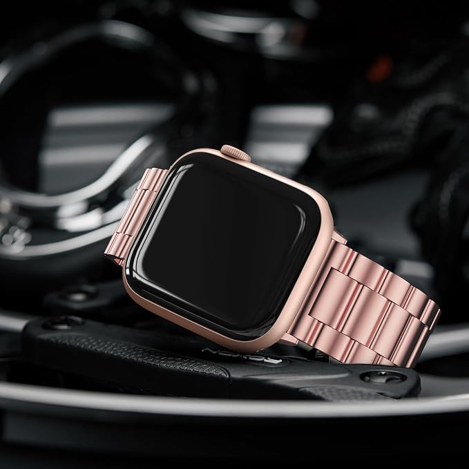 EPULY Metal Band Compatible with Apple Watch Bands for Men Women 42mm 41mm 40mm 38mm, Business Stainless Steel Strap for iWatch Bands Series 11 10 9 8 7 6 5 4 3 2 1, SE3 2 1, Ultra3 2 1 | Stainless Steel Strap Suitable for Business Setting, Casual & Ev...