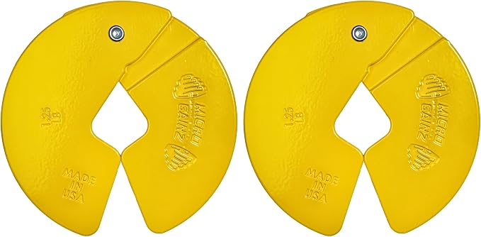Micro Gainz 1.25LB Dumbbell Fractional Weight Plates, 2-Piece