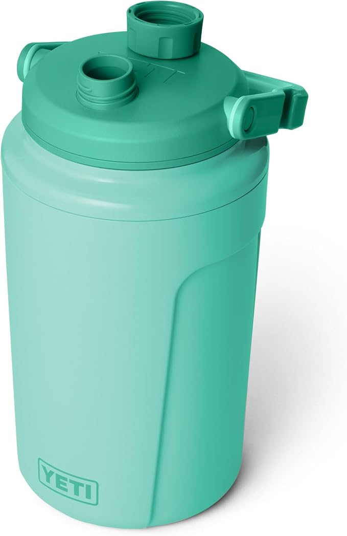 YETI Silo Half Gallon Insulated Chug Cap Water Jug – Leakproof, Lightweight Sports Bottle with Fence Hook Handle – Keeps Drinks Ice-Cold – Ideal for Gym, Sports & Tournaments, Seafoam