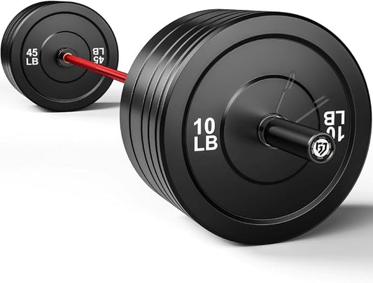 PB01 7FT Olympic Barbell, Weight Bar with Knurled Grip for Squats, Deadlifts, Weightlifting, Strength Training, Bench Press, Fits 2-inch Standard Weight Plates, 1500LB Capacity