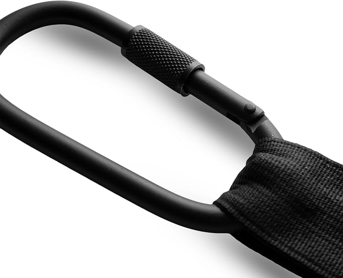 Gymreapers Hanging Ab Straps for Pull-Up Bar - Hang Bar Assist Strap & Strength Workout Equipment, Padded Adjustable Arm Supports with 2 Steel Carabiners for Leg Raises, Abdominal & Core Training