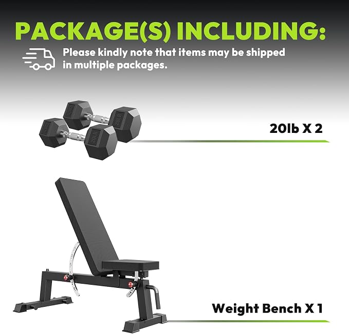 HANDBODE Adjustable Weight Bench, 1500 lb Incline Workout Bench, Home Gym | 0 To 85 Degree Backrest, Three Seat Angles, Steel Frame, Wheels And Handle, Foldable Storage, Chest Presses, Dumbbell Rows