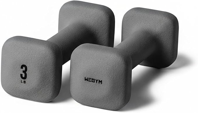 WeGym Square Dumbbells for Home Gym, Hand Weights for Strength Training