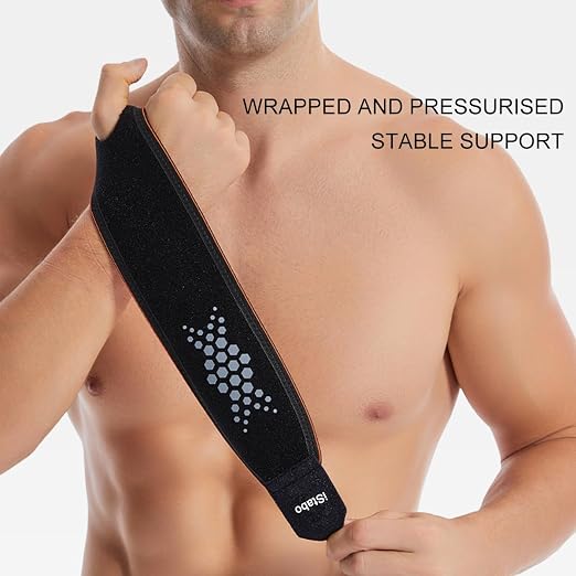 2 Pack Compression Wrist Support Brace, Gym Wrist Wraps for Fitness, Weightlifting, Wrist Straps for Tendonitis, Carpal Tunnel Arthritis, Pain Relief, Adjustable Fit Left or Right Hand