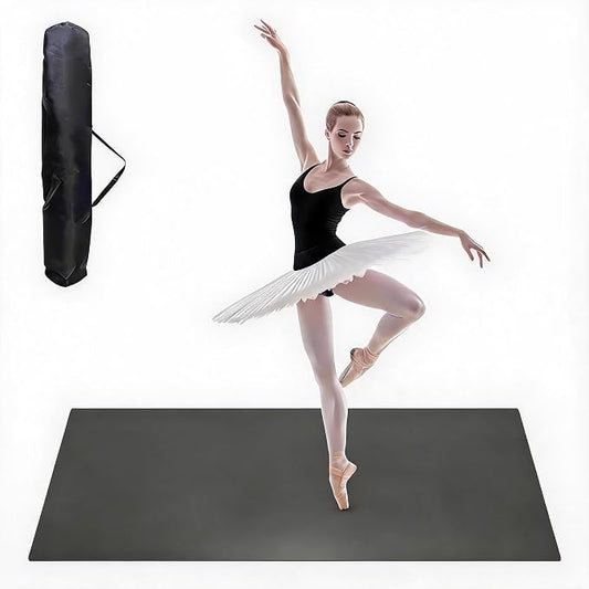 6 x 4 ft Dance Floor,Portable Dance Floor Mat,PVC Non-Slip Exercise Flooring for Ballet Jazz & Pop for Home and Gym