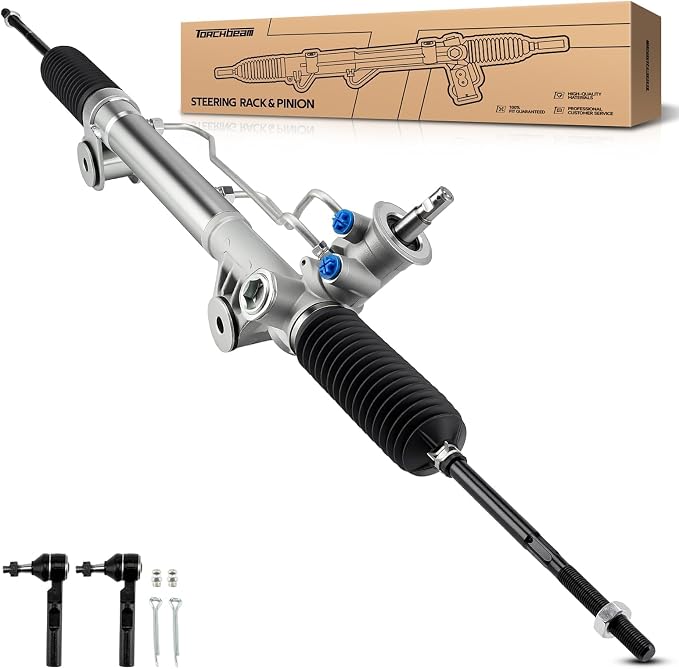 Torchbeam Hydraulic Steering Rack & Pinion Kit Fit for 1999-2006 Silverado 1500/Sierra 1500 RWD, 2007 Silverado 1500 Classic/Sierra 1500 Classic, Only for RWD, with Outer Tie Rod Ends, OEM 22-1000