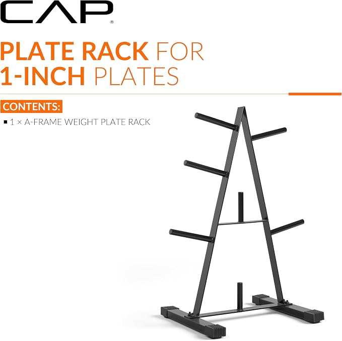 CAP Barbell Weight Plate Rack for 1-Inch Weight Plates