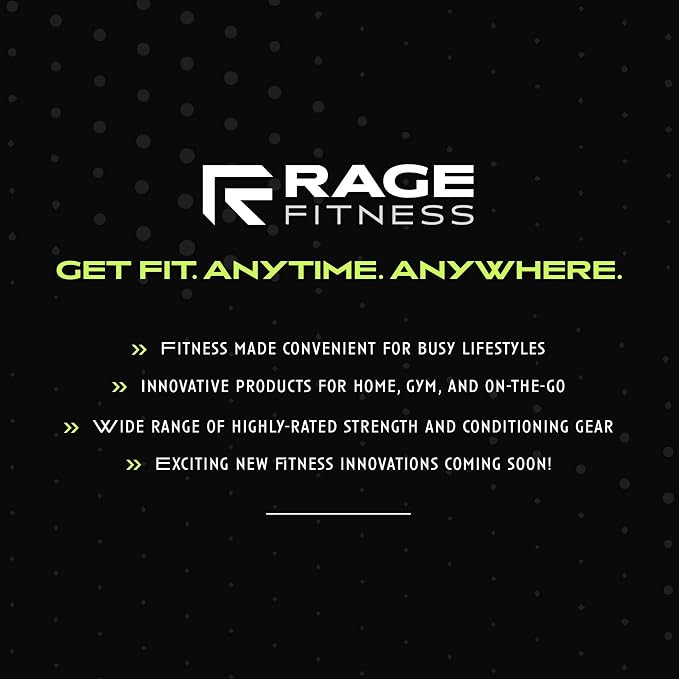 Rage Fitness Single Cast Iron Kettlebell | Powder Coated - Wide Handle Weights for Core & Glute Workouts; Swings, Squats, Deadlifts; Strength, Endurance & Flexibility for Men & Women