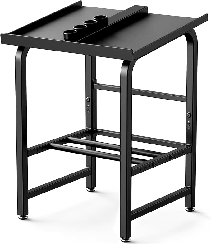 Heavy Duty Adjustable Dumbbell Rack Only, 500 LBS Load Capacity H-Frame Weight Stand, Universal Dumbbell Holder with Adjustable Support & Leveling Feet, Compact Fitness Storage Organizer for Home Gym Garage Apartment (Dumbbell Not Included)