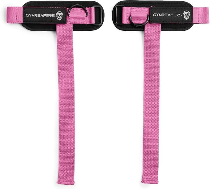Gymreapers GripLink Lifting Straps – Heavy Duty D-Ring Weight Lifting Wrist Straps with Anti-Slip Silicone Grip Beads, Adjustable Support for Deadlifts, Powerlifting, Cable Machines & Gym Training