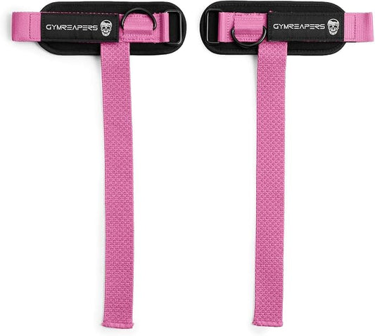 Gymreapers GripLink Lifting Straps – Heavy Duty D-Ring Weight Lifting Wrist Straps with Anti-Slip Silicone Grip Beads, Adjustable Support for Deadlifts, Powerlifting, Cable Machines & Gym Training