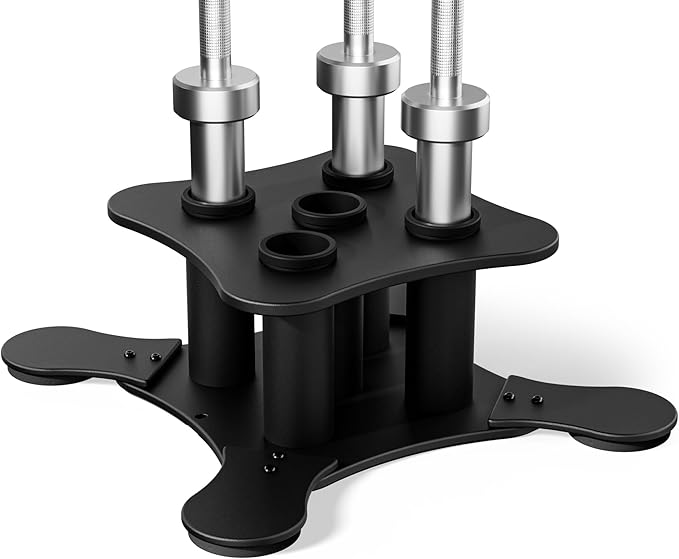 Vertical Barbell Holder for 2-Inch Olympic Bars | Bar Storage Rack for Barbells, Curl Bars, Triceps & Hex Bars