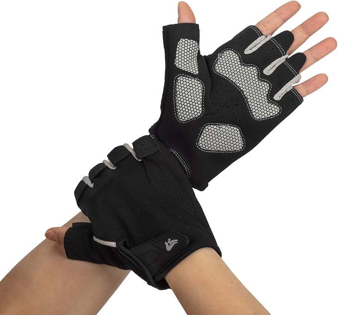 XuoAz Workout Gloves for Women Men, Breathable Fingerness Gym Glove, Lightweight Exercise Weight Lifting Gloves