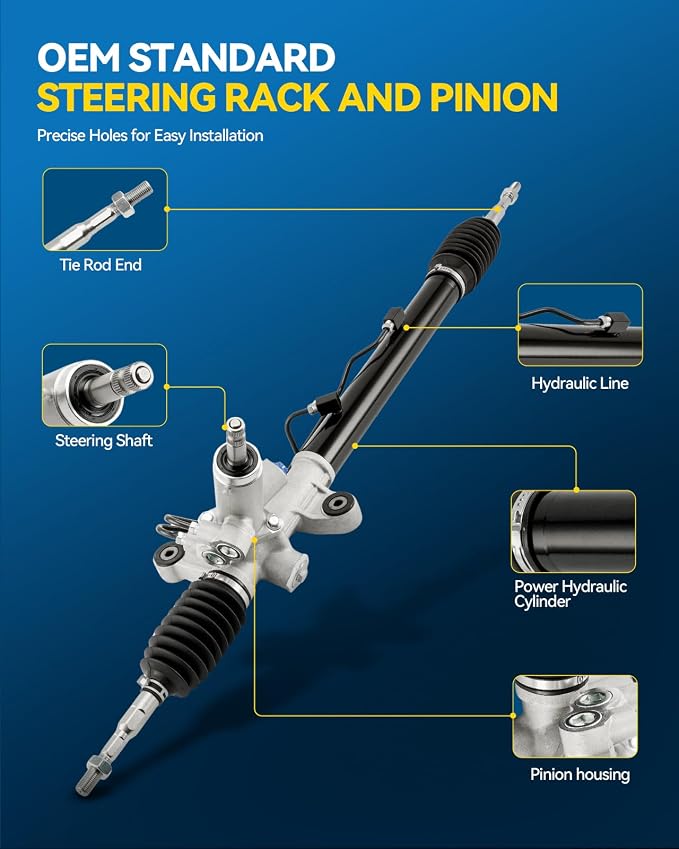 PHILTOP Power Steering Rack and Pinion Assembly for 2011 Civic | (Exc.Hybrid/Hybrid-L/Si Models) Replace No.262763, 53601SNAA62, 53601SNAA52