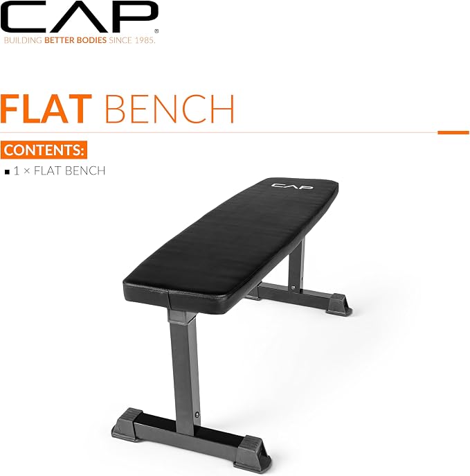 CAP Barbell Flat Weight Bench Color Series