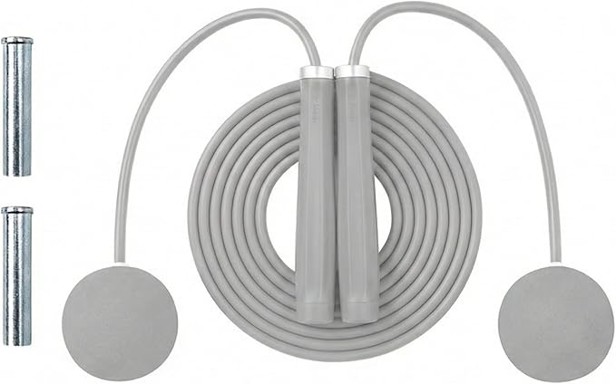 Keep 2-in-1 Weighted Jump Rope for Fitness, Cordless Ropeless Skipping Rope with 65mm Weighted Balls & Adjustable 3M Rope, Indoor Cardio Workout Rope for Home Gym, Men & Women