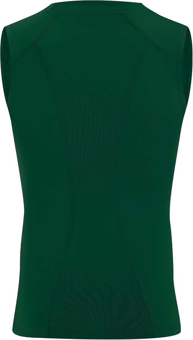 Runhit Boys Sleeveless Compression Shirt Kids Athletic Tank Tops Youth Quick Dry Undershirt for Football Basketball