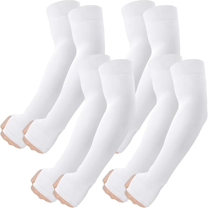 ROXUN Arm Sleeves with Thumb Hole, Cooling UV Sun Protection for Men/Women | High‑elastic fabric,compression tattoo cover up for men/women,great for outdoor activities