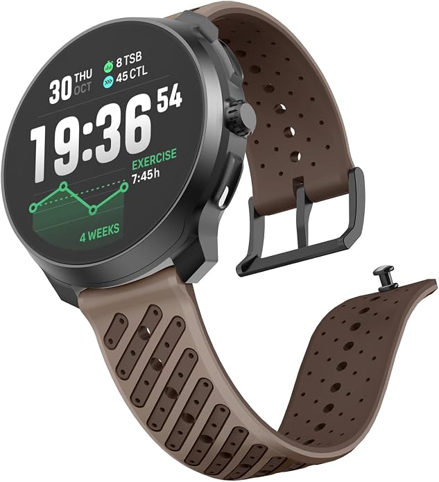 Watch Band for Suunto Race 2/Vertical 2/Run/S/9 Peak/Pro/5 Peak | Soft Silicone 22mm Replacement Bands for Vertical/Race/9 Peak Pro