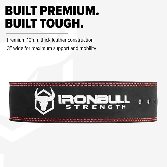 10mm Powerlifting Lever Belt 3 Inch - IPF Approved Weight Lifting Belt for Powerlifting, Squat, Bench & Deadlift – Premium Leather Weightlifting Lever Belt for Men & Women