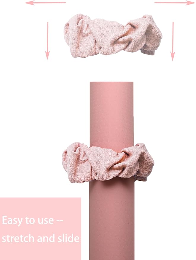 Yoga Mat Scrunchie Yoga Mat Strap Carrier Pilates Mat Holder | Holds Your Yoga Mat in Style, Adjustable & Stretchy Yoga Mat Band, Fits Most Standard Yoga Mats (mat not included),Yoga Gifts