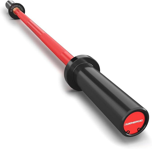 4FT Chrome Steel Olympic Barbell, 500LB | 20LB compact bar with 28mm knurled grip, bearing sleeves, 7.6-inch loadable length, and 2-inch plate fit