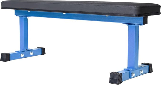 REP Fitness Flat Weight Bench, Heavy Duty Workout Bench For Home Gym, Folding Fitness Equipment For Strength Training, Adjustable Utility Platform For Dumbbells, Barbell, Lifting And Core Exercises