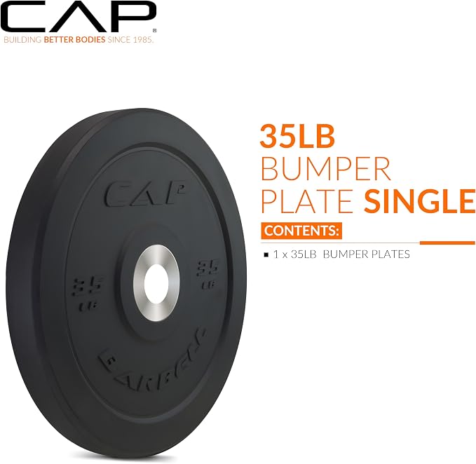 CAP Barbell Rubber Olympic Bumper Plate | Multiple Options/Colors