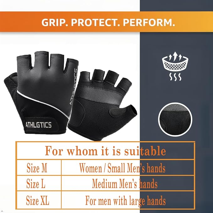 3-in-1 Gym Gloves Set with Deadlift Hooks & Wrist Wraps for Men & Women | lightweight breathable gloves, multi-size, steel hooks for heavy lifts, for deadlifts rows pull-ups cycling & daily driving