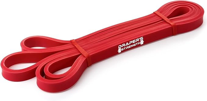 Draper's Strength Heavy Duty Resistance Stretch Loop Bands for Powerlifting Workout Exercise and Assisted Pull Ups