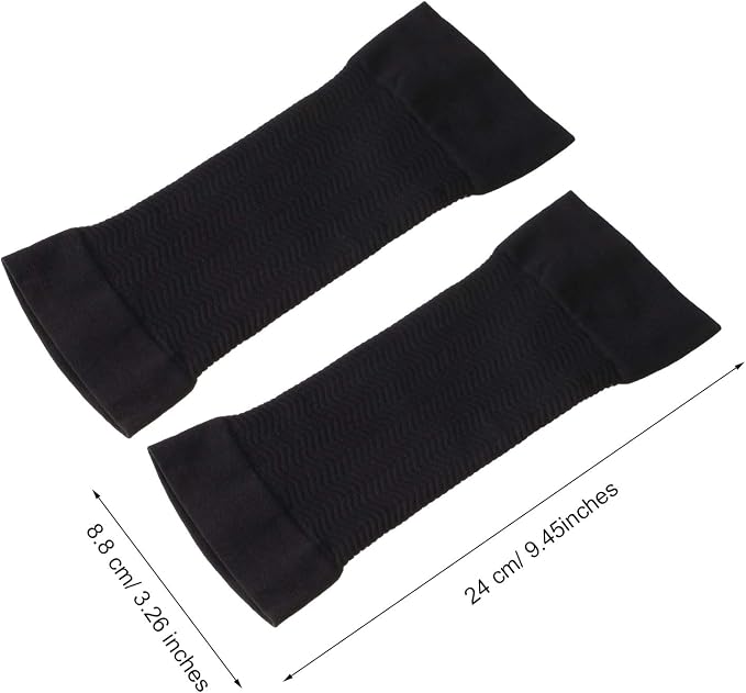 WILLBOND 4 Pairs Slimming Arm Shaper Sleeve for Women Men Upper Flabby Arm Sleeve for Slimming Sun Protection Tattoo Cover up
