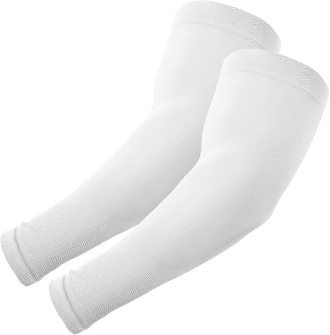 ROXUN Plus Size Arm Sleeves, UV Protection Cooling Sports Arm Cover Unisex | Extra‑large compression arm sleeves for men and women,highly‑stretchy fabric,suitable for outdoor activities