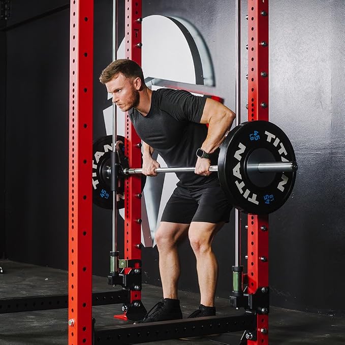 Titan Fitness X-3 Series 80" Smith Machine Power Rack Attachment, 500 LB Capacity, Comes with Smith Olympic Bar, Guide Rods, Safety Catches, Spotter Hooks