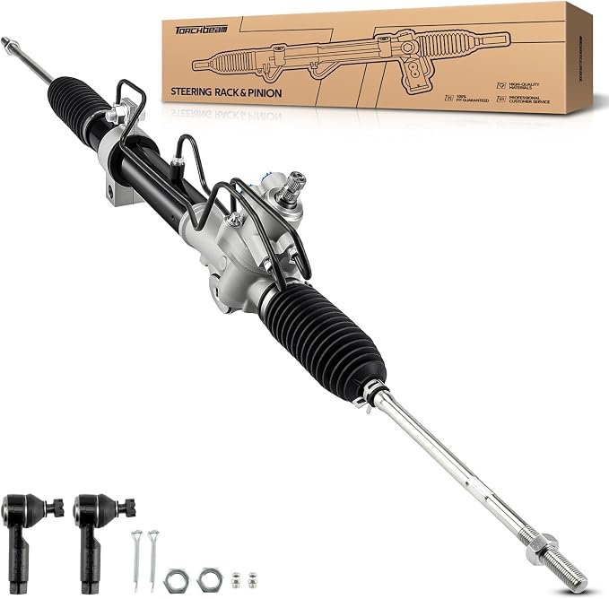 Torchbeam Hydraulic Steering Rack & Pinion Kit Fit for 2004-2008 Maxima, 2002-2004 Altima 3.5L, with Outer Tie Rod Ends, Replaces OEM 26-3014