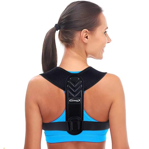 Alsoay Posture Corrector for Women and Men, Back Brace Adjustable Upper Posture Support, Back Support, Comfortable Back Straightener Support for Clavicle Support, and Providing Pain Relief from Neck (1)