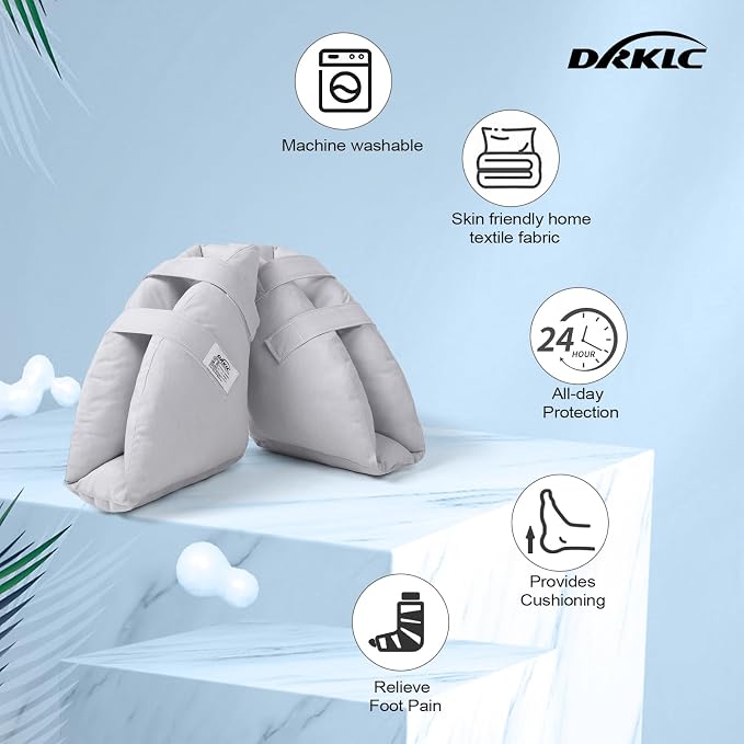 Heel Protectors for Pressure Sores,Adjustable Foot Boot Surgery Recovery Supplies for Elderly Bedridden Pressure Ulcer Ankle Pillow for Bed, Wheelchairs