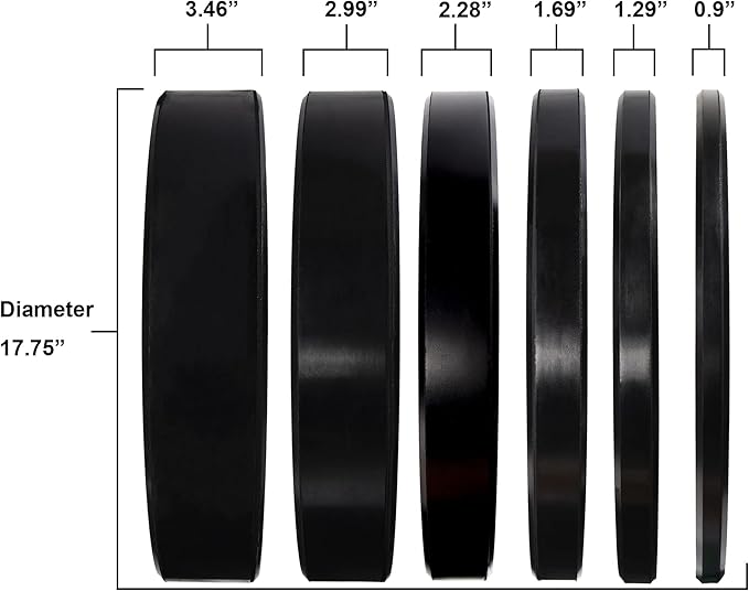 Signature Fitness 2-Inch Cast Iron Barbell Set, Including Multiple LBS Weight Plates and 6FT Barbell Set, Multiple