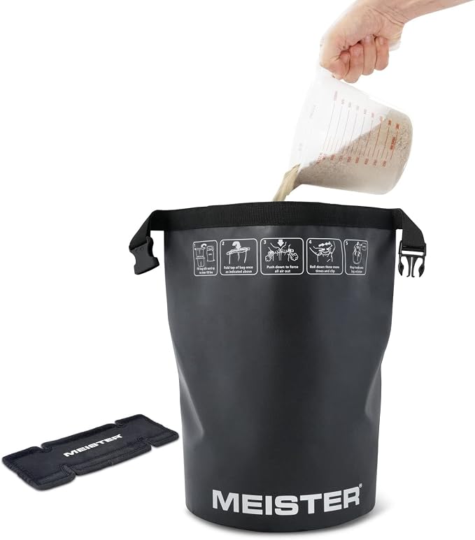 Meister BEAST Portable Sand Kettlebell - Soft Sandbag Weight - 35lb / 15.9kg - Black | Soft-sided kettlebell w/ oversized neoprene handle for swings, squats, presses, pulls and more. Ideal for home and travel