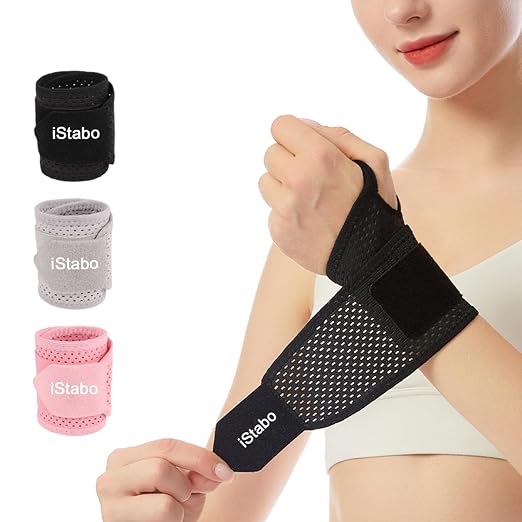 Ultra Thin Mesh Wrist Strap Brace Support for Workouts & Daily Use, Carpal Tunnel Pain Relief, Ulnar Wrist Wraps Repetitive Wrist Use Injury, Fit Left or Right Hand, Breathable Adjustable (1, Black)