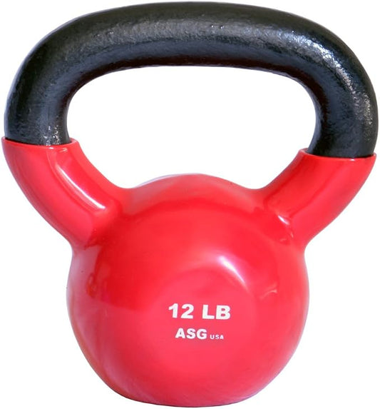 Ader Vinyl Kettlebell 5, 8, 10, 12, 15, 18, 20, 25, 30, 35, 40, 45,50 Lb